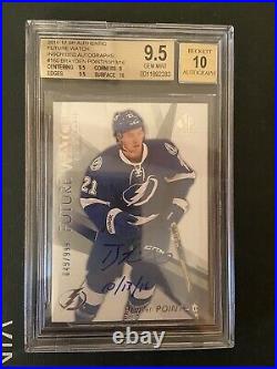 16-17 SP Authentic Brayden Point Future Watch Auto INSCRIBED /999 BGS 9.5 Tampa