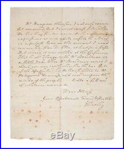 1777 JOHN WESLEY Autograph Letter SIGNED Original BIBLE Methodist RARE