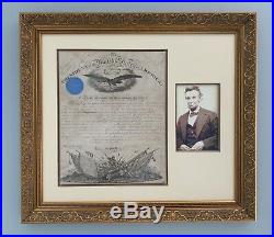 1862 Abraham Lincoln RARE Autograph MANUSCRIPT Signed CIVIL WAR Photograph U. S