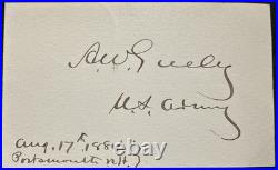 1884 Greely Arctic Expedition Survivors Signed + Inscribed Rescue Schley Museum