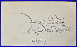 1884 Greely Arctic Expedition Survivors Signed + Inscribed Rescue Schley Museum