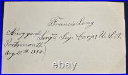 1884 Greely Arctic Expedition Survivors Signed + Inscribed Rescue Schley Museum