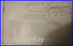 1895 Book Alton Illinois Sentnel Democrat Souvenir Album Autographed