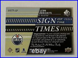 19/20 SP Authentic Leon Draisaitl sign of the times GOLD Inscribed 11/25 WOW