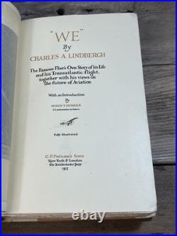1927 WE Charles Lindbergh SIGNED Autograph Edition #138/1000 Inscribed