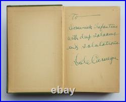 1935 Dale Carnegie Signed Inscribed Lincoln the Unknown Personalized Autograph