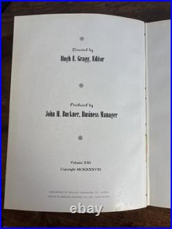 1938 Grassburr Yearbook SIGNED INSCRIBED Autograph Section Texas College 1938 Grassburr Yearbook SIGNED INSCRIBED Autograph Section Texas College