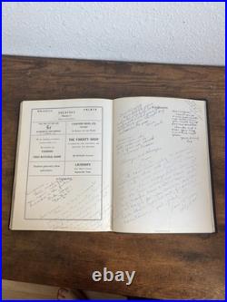 1938 Grassburr Yearbook SIGNED INSCRIBED Autograph Section Texas College