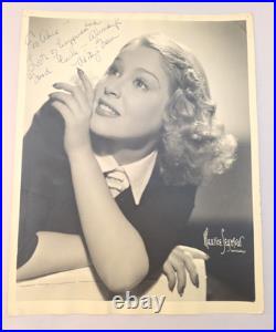 1940s Mitzi Green 8 x10 Signed Photo Inscribed Autograph Actress Hollywood