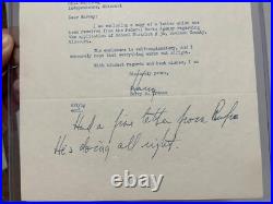1944 President Harry S. Truman Autograph Signed Inscribed Typed Letter WWII