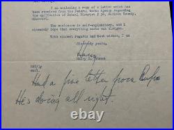 1944 President Harry S. Truman Autograph Signed Inscribed Typed Letter WWII
