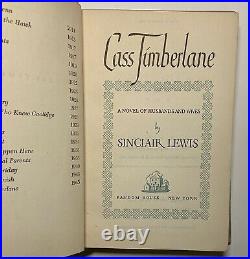 1945 Cass Timberlane 1st Ed. SIGNED by Author Sinclair Lewis Autograph Book RARE