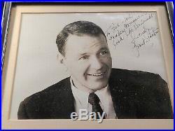 1960's Frank Sinatra Old Blue Eyes Hand Signed Autographed Inscribed 8X10 Photo