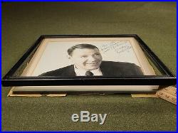 1960's Frank Sinatra Old Blue Eyes Hand Signed Autographed Inscribed 8X10 Photo