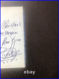1968 DUKE ELLINGTON Signed AUTOGRAPH INSCRIBED CHRISTMAS CARD