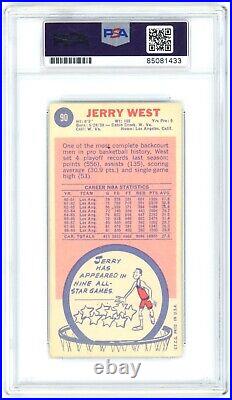 1969-70 Jerry West Topps #90 Signed Autographed Inscribed Psa Dna Gem Mint 10