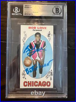 1969 Topps #78 Bob Love Signed Rookie Card Autograph RC BAS Inscribed Slabbed