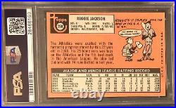 1969 Topps Reggie Jackson Signed Rc Rookie Card Psa Dna 10 Auto Inscribed Hof 93