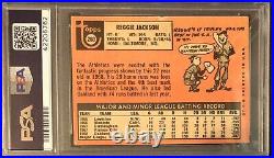 1969 Topps Reggie Jackson Signed Rc Rookie Card Psa Dna Auto Inscribed Hof 93