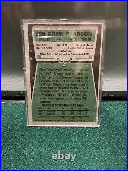 1975 Topps Drew Pearson Autographed & Inscribed Rookie Card