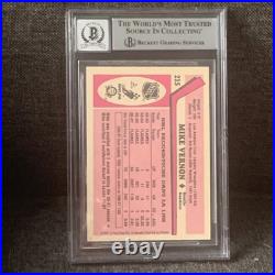 1987 O Pee Chee Mike Vernon Rookie Signed Inscribed HOF 23 BGS BAS 10 Autograph