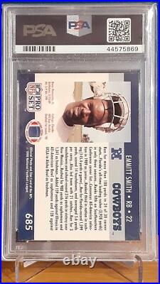 1990 Pro Set Emmitt Smith signed autograph PSA 8/7 auto inscribed