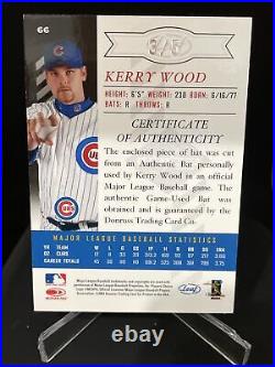 2003 Leaf Limited Kerry Wood 3/5 SIGNED AUTOGRAPH 98 ROY Inscribed MONIKER RARE