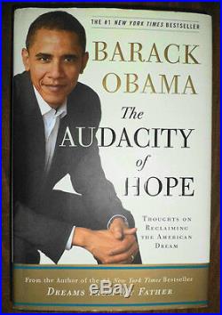 2006 1st Ed BARACK OBAMA THE AUDACITY OF HOPE SIGNED & INSCRIBED