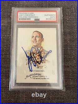 2008 Topps Allen Ginter Joey Chestnut #109 Signed Auto Inscribed PSA DNA Authent