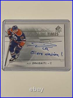 2016-17 SP Authentic Hockey Leon Draisaitl Sign Of The Times Auto Inscribed Rare