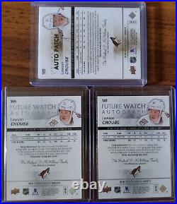 2016-17 SP Authentic Lawson Crouse /50 /100 /999 Future Watch -Inscribed-Limited
