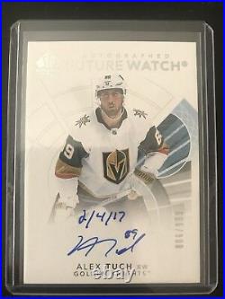 2017-18 SP Authentic ALEX TUCH Future Watch Rookie Auto Inscribed /50