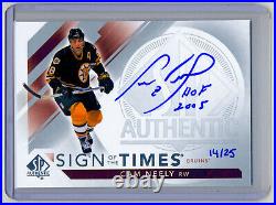 2017-18 UD SP Authentic Cam Neely Sign Of The Times 2005 HOF Inscribed AUTO /25