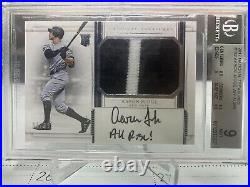 2017 National Treasures Aaron Judge RPA 94/99 All Rise Inscribed BGS 9 Auto 10