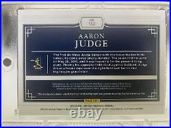 2017 National Treasures Aaron Judge Rookie Patch Auto 97/99 All Rise Inscribed