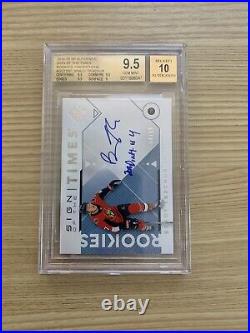 2018-19 UD SPA Sign of the Times Rookies Inscribed Brady Tkachuk /10 BGS 9.5