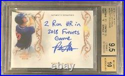 2018 Leaf Trinity Pete Alonso Bronze Inscribed Autograph Card Bgs 9.5 Auto 10