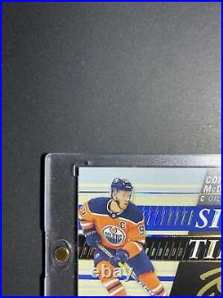 2019-20 SP Authentic Sign of the Times Connor McDavid Black Inscribed 8/49