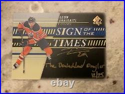 2019-20 Sp Authentic Sign Of The Times Auto Leon Draisaitl Inscribed 12/25 Ssp