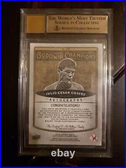 2019 Goodwin Champions Inscribed Julio Cesar Chavez numbered BGS 9.5