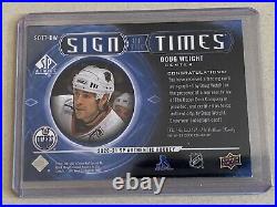 2020/21 UD SP Authentic Doug Weight Sign Of The Times Inscribed Auto # 09/25