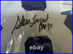 2020 Leaf Autographed Football Steve Largent Jersey Inscribed HOF 95
