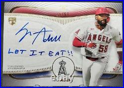 2021 Definitive JO ADELL Rookie RC Auto #/50 Inscribed LET IT EAT! ANGELS