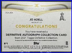 2021 Definitive JO ADELL Rookie RC Auto #/50 Inscribed LET IT EAT! ANGELS