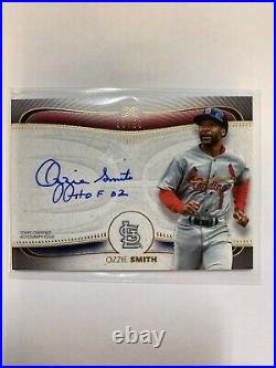 2021 Topps Definitive Ozzie Smith ON-CARD INSCRIBED AUTO HOF 02 #03/50 Cardinals