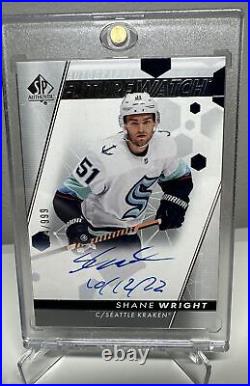 2022-23 SP Authentic Future Watch Auto #150 Shane Wright RC 044/999 Inscribed