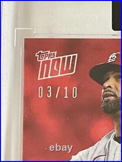 2022 Topps Now #951 Albert Pujols SIGNED Inscribed 700 HR Autographed # /10 AUTO