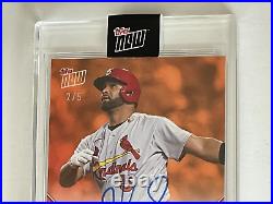 2022 Topps Now #951 Albert Pujols SIGNED Inscribed 700 HR Autographed # /5 AUTO