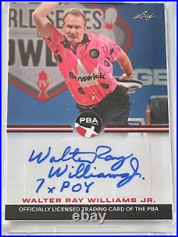 2023 Leaf PBA Bowling WALTER RAY WILLIAMS JR Signed AUTO Inscribed AUTOGRAPHED #