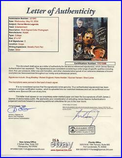 5 Signed HORROR MOVIE LEGENDS Autograph Inscribed 8x10 Color Photo JSA? LOA